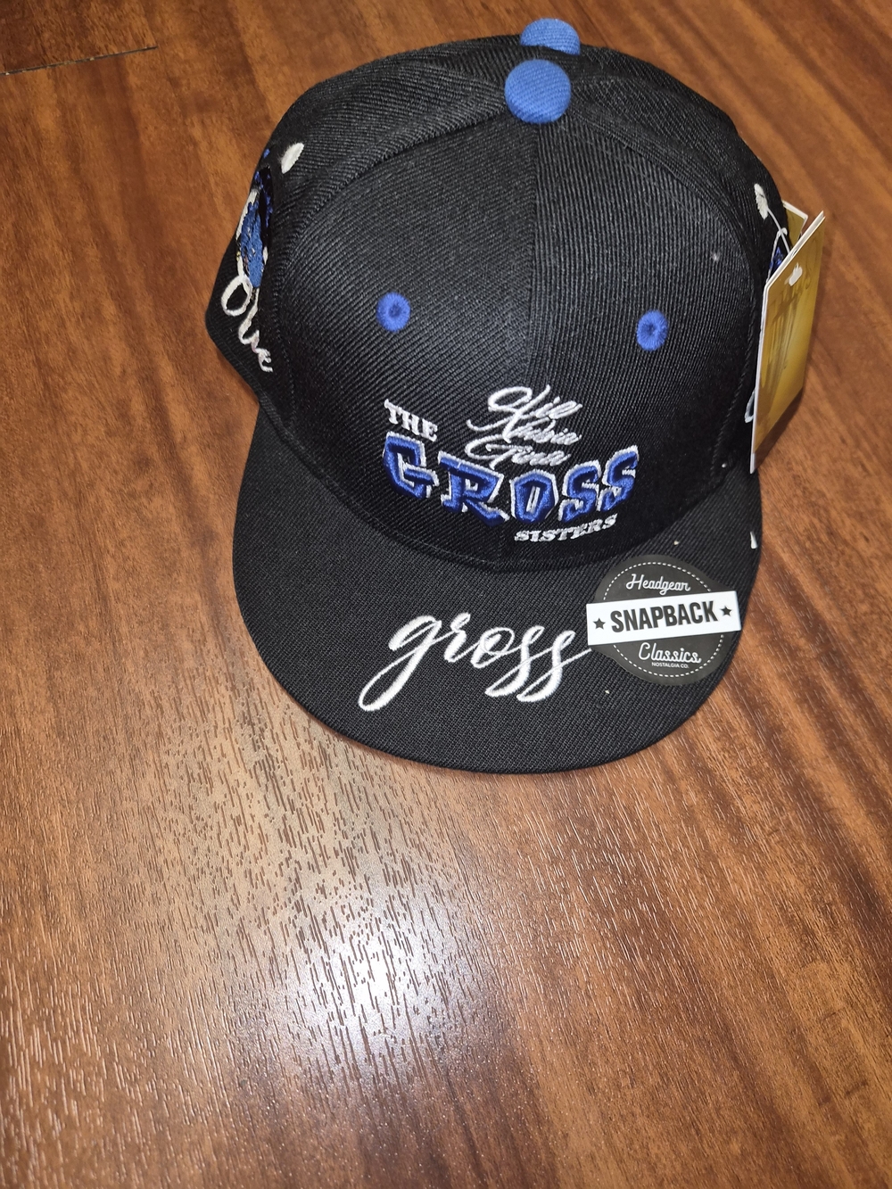 The Gross Sisters Black & Blue Snapback Cap